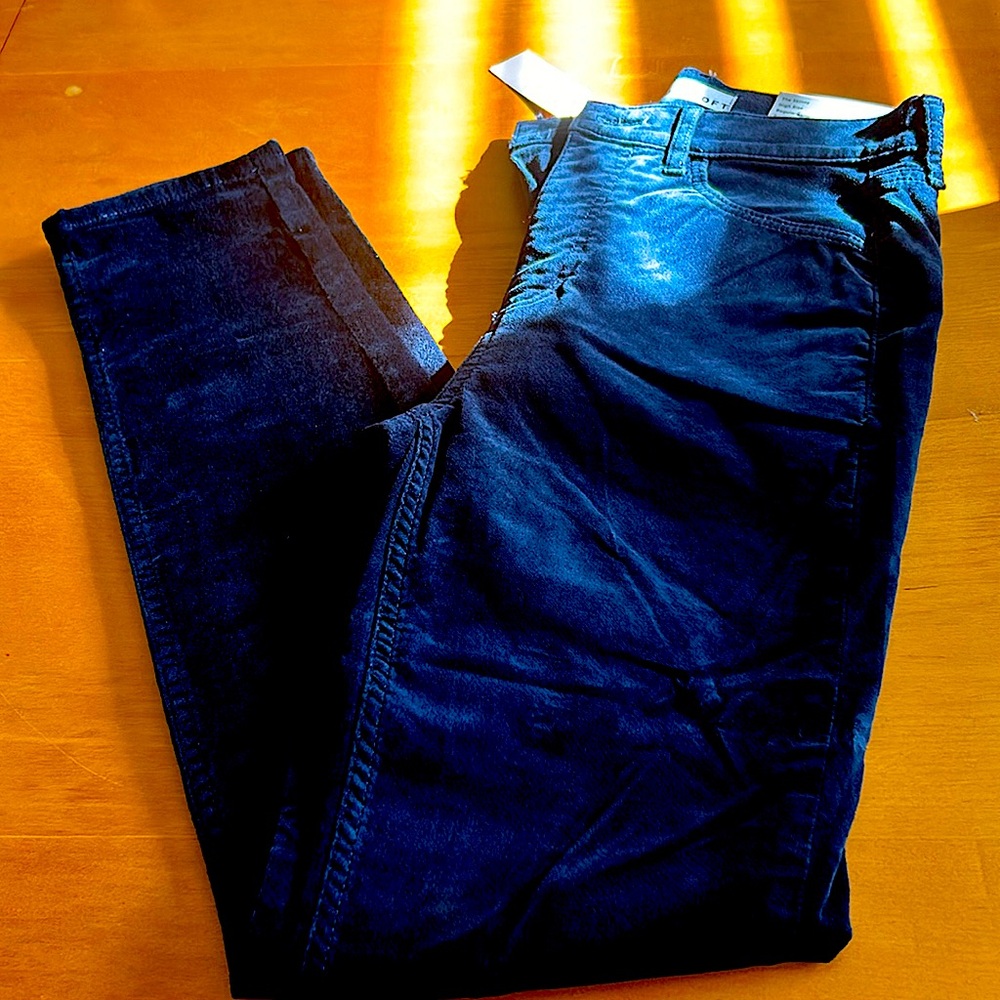 NWOT Loft Velvet Skinny Pants